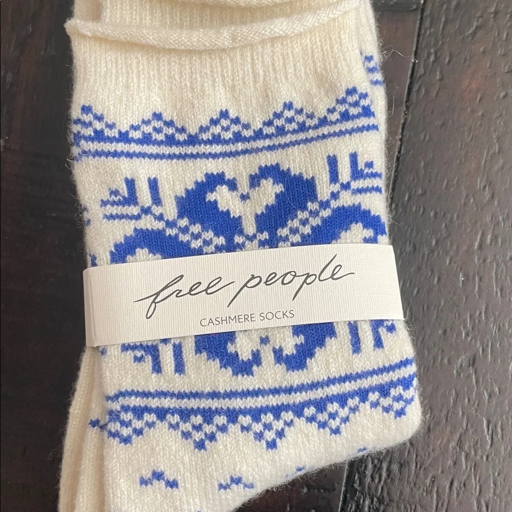 Free People Fair Isle Cashmere Socks